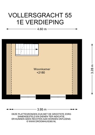 Floorplan - Vollersgracht 55, 2312 VK Leiden